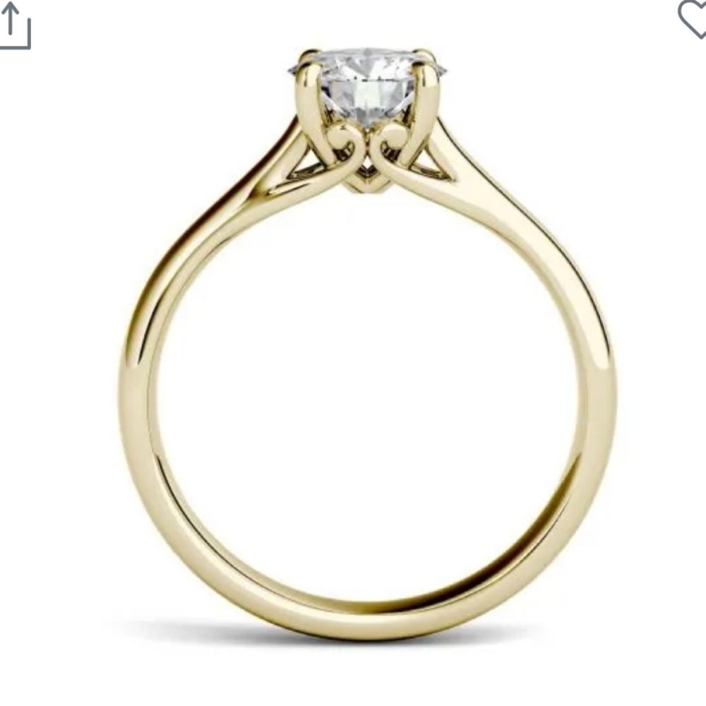 NWT Charles and Colvard moissanite ring engagement